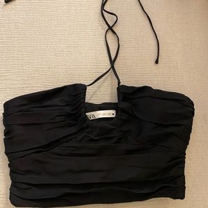 ZARA BUSTIER CROP TOP